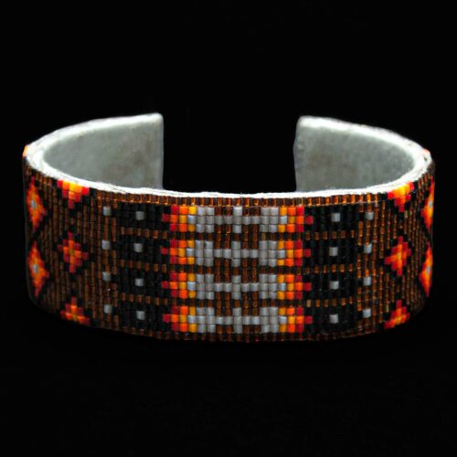 Bracelet Perlé Orange