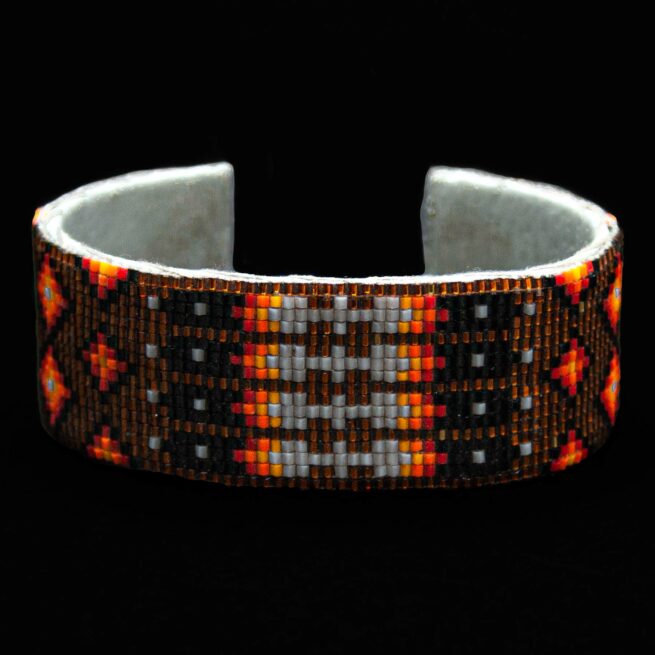 Bracelet Perlé Orange