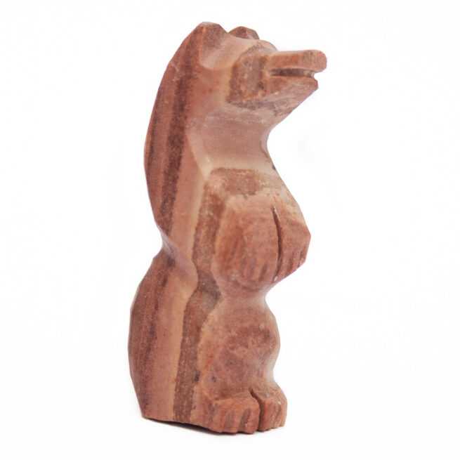 Sculpture Amérindienne Ours Dolomite – Image 3