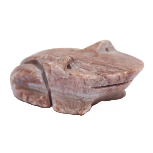 Small Pink Marble Zuni Frog Fetish