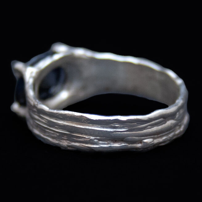 Sterling Silver Blue Sapphire Ring - Image 3