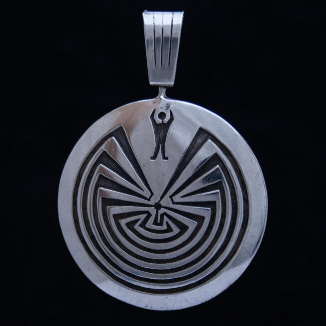 Vintage Hyson Craig Reversible Silver Pendant - Image 2