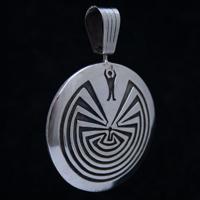 Vintage Hyson Craig Reversible Silver Pendant - Image 4