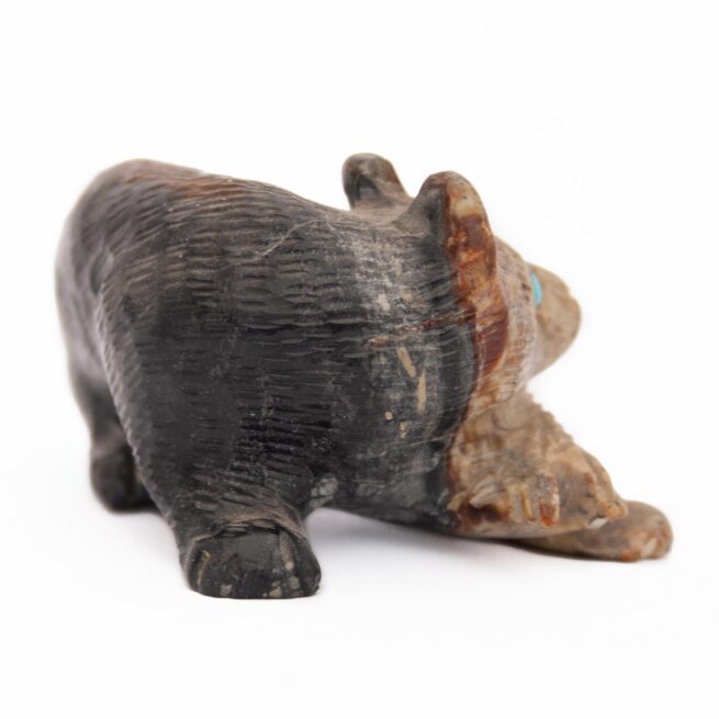 Wilfred Cheama Bear Fish Jasper Carving - Image 4