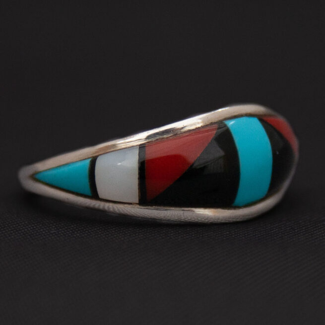 Zuni Inlay Ring UK Size J