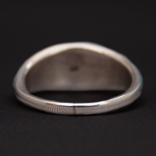 Zuni Inlay Ring UK Size J - Image 4