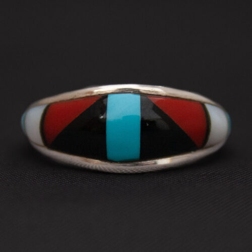 Zuni Inlay Ring UK Size J