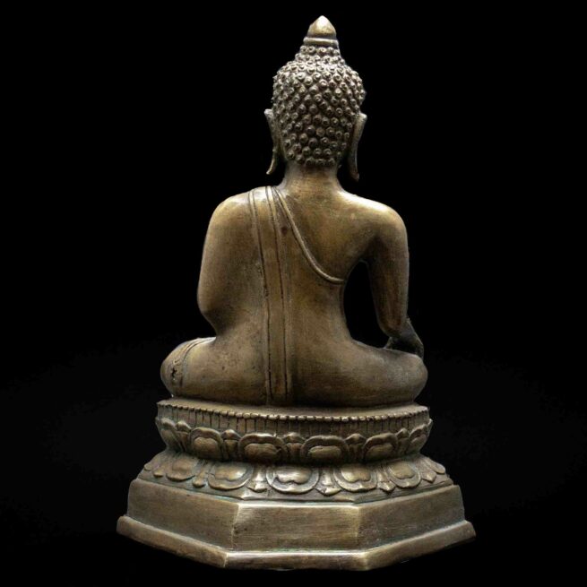 Bhumisparsa Mudra Bronze Buddha Statue - Image 4