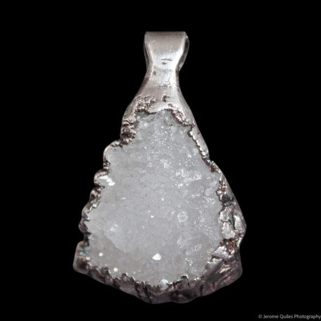 Drusy Quartz Pendant