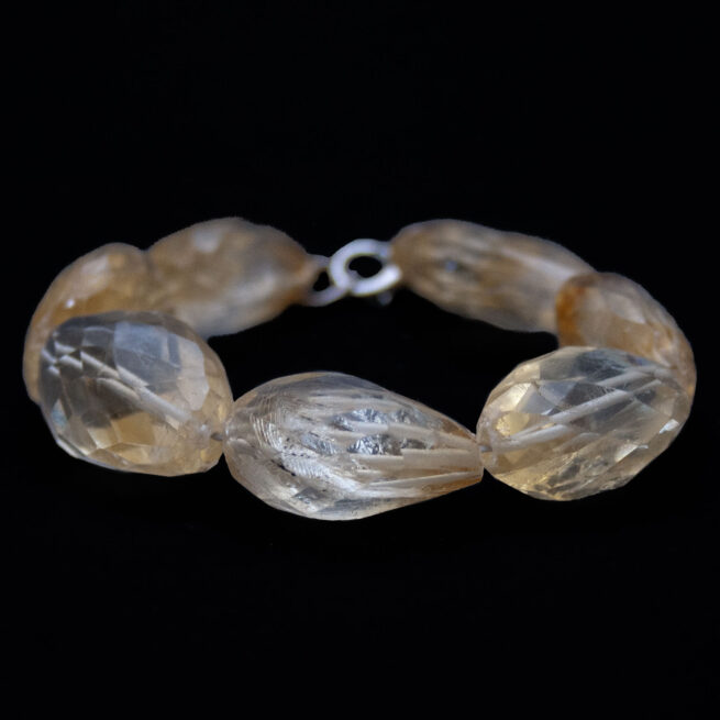 Faceted Citrine Crystal Bracelet