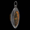 High Grade Yellow Amber Silver Pendant - Image 3