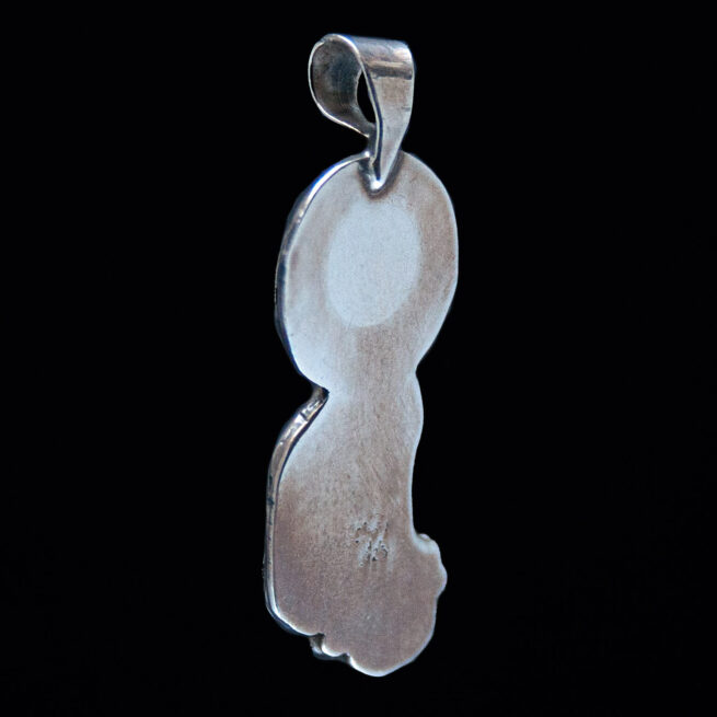 Pendentif Argent Loup Turquoise – Image 3