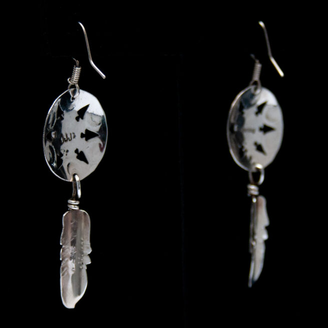 Jeff James Jr Medicine Shield Earrings - Image 3