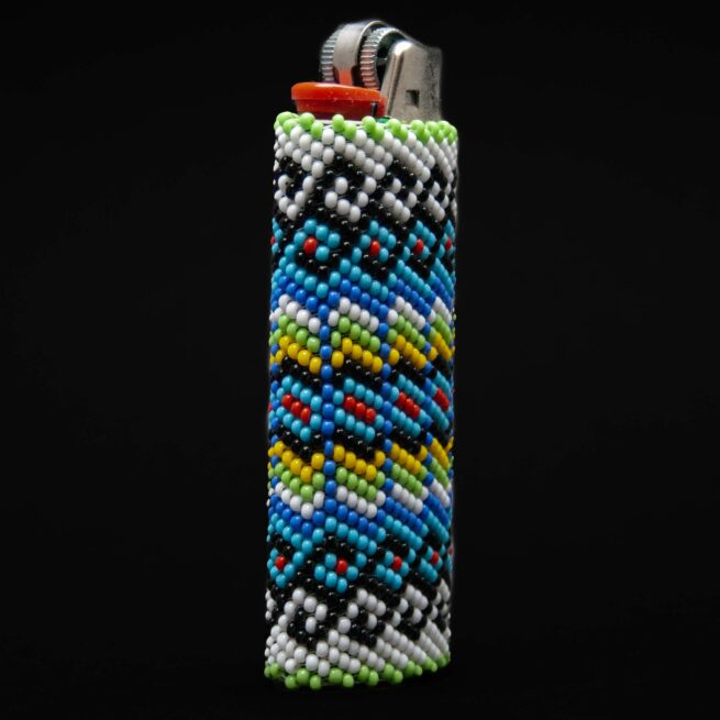 Large Colourful Beaded Lighter Case