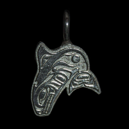 Northwest Silver Whale Pendant