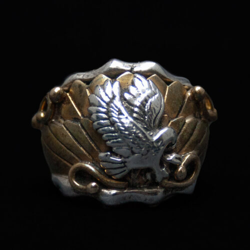 Bague Aigle Argent Laiton