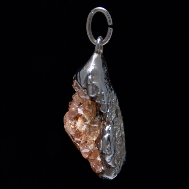 Petit Pendentif Argent Hessonite – Image 3
