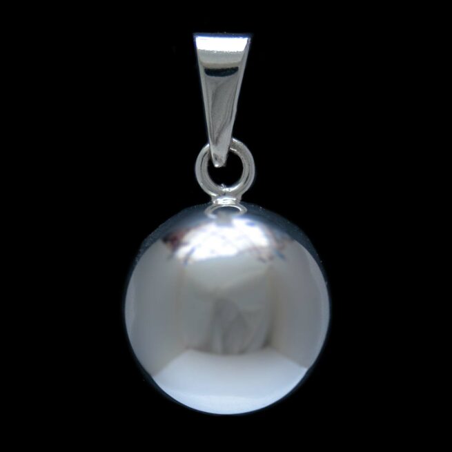 Small Silver Pregnancy Chime Pendant