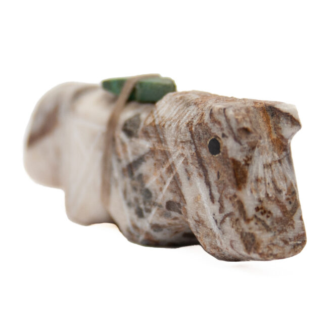 Small White Marble Zuni Horse Carving - Image 2