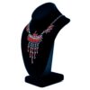 Vintage Zuni Red Coral Silver Necklace - Image 3