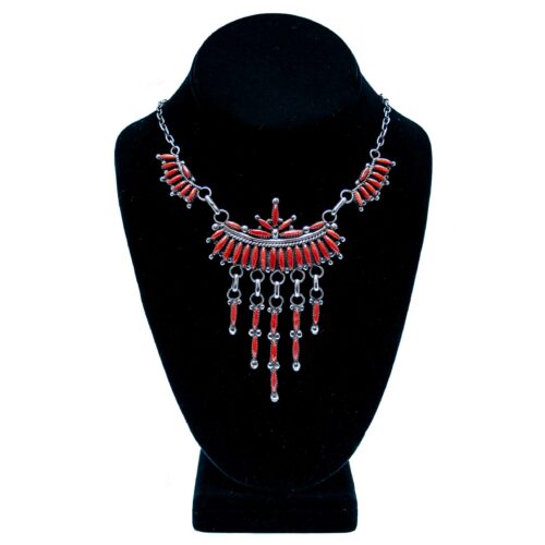 Collier Zuni Vintage Corail Rouge