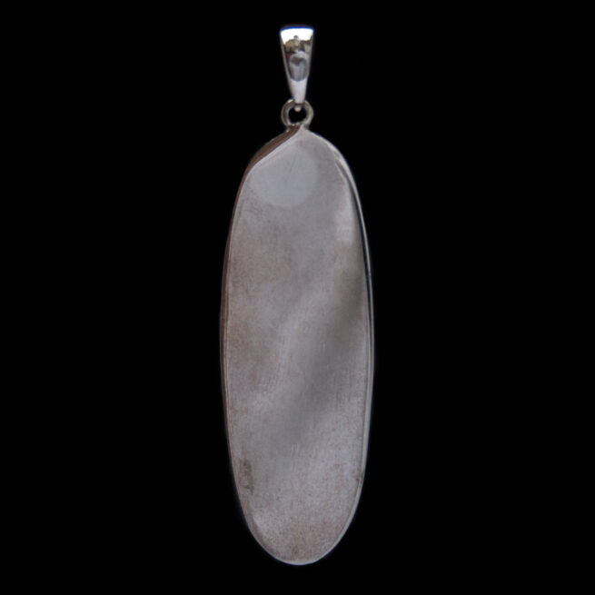 Yellow Amber Silver Pendant - Image 3