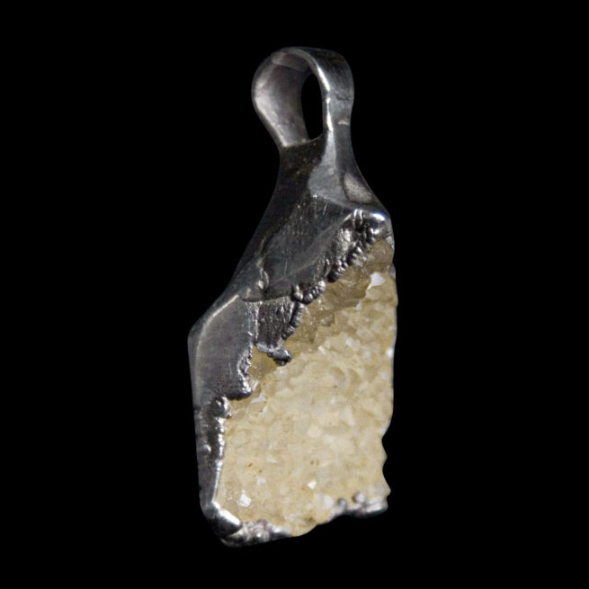 Pendentif Argent Quartz Jaune – Image 2