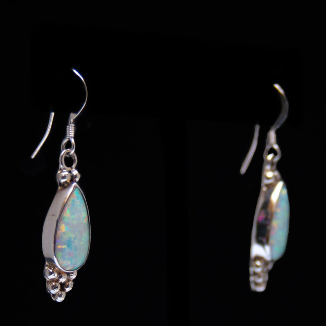 Boucles d'Oreilles Larmes Opale