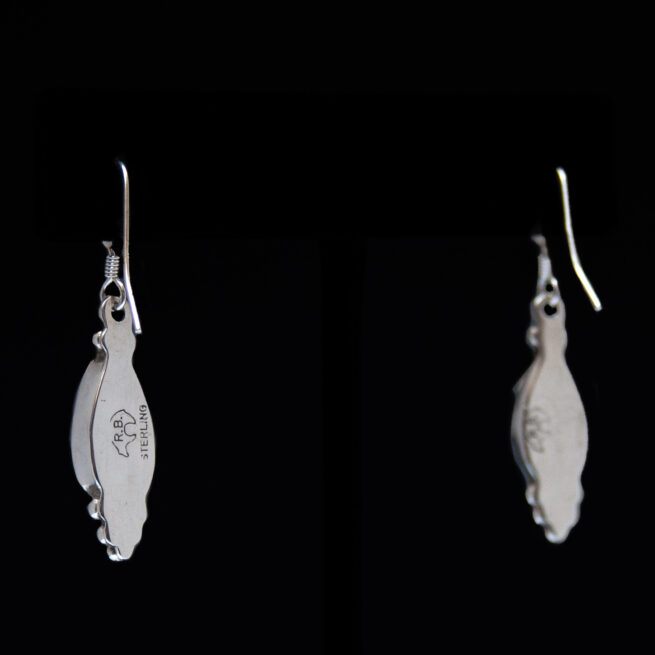 Zuni White Opal Teardrop Earrings - Image 3