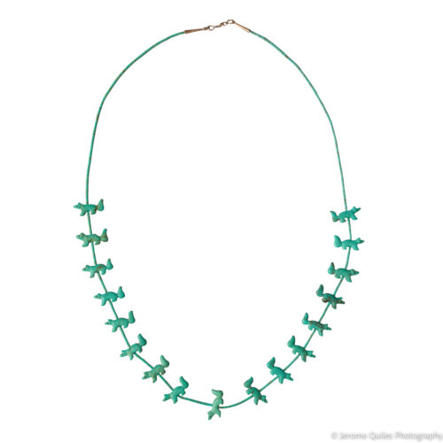 Zuni Wolf Fetish Necklace