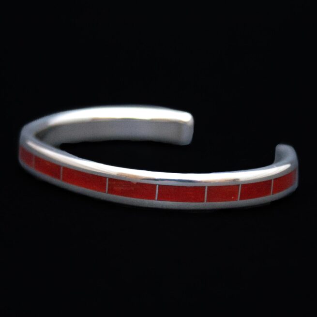 Larry Loretto Silver Coral Bracelet - Image 3