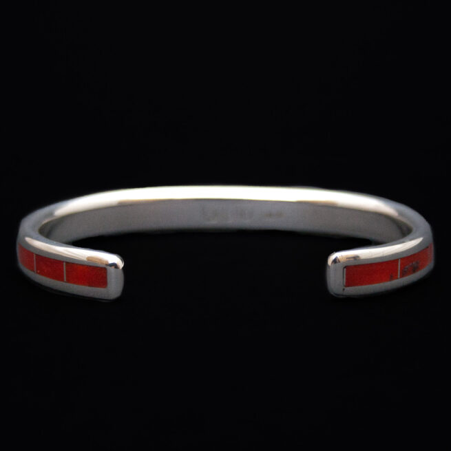 Larry Loretto Silver Coral Bracelet - Image 4