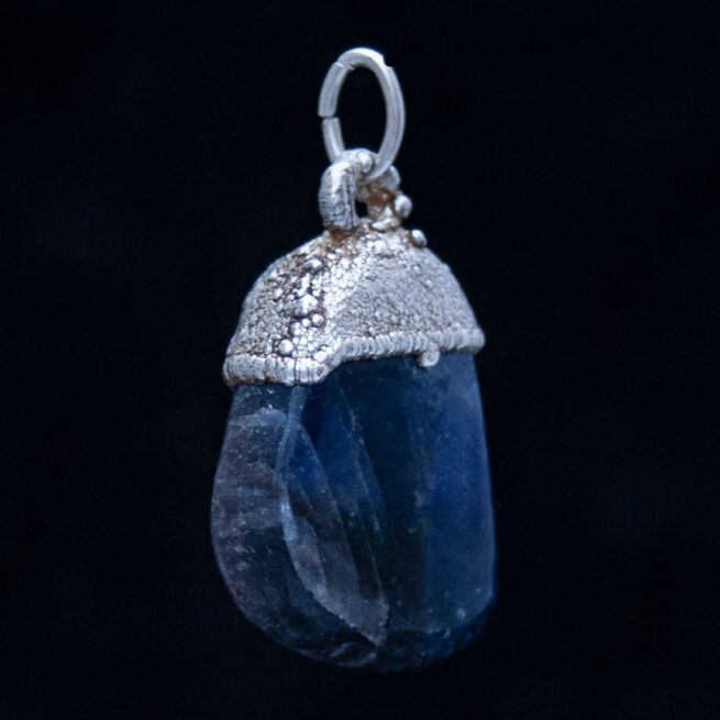 Pendentif Argent Kyanite Polie