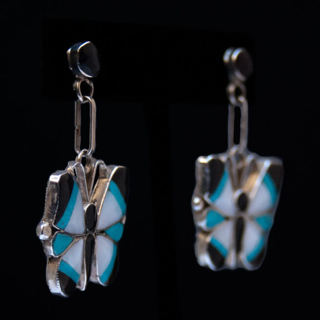 Boucles d'Oreilles Pendantes Papillons – Image 2