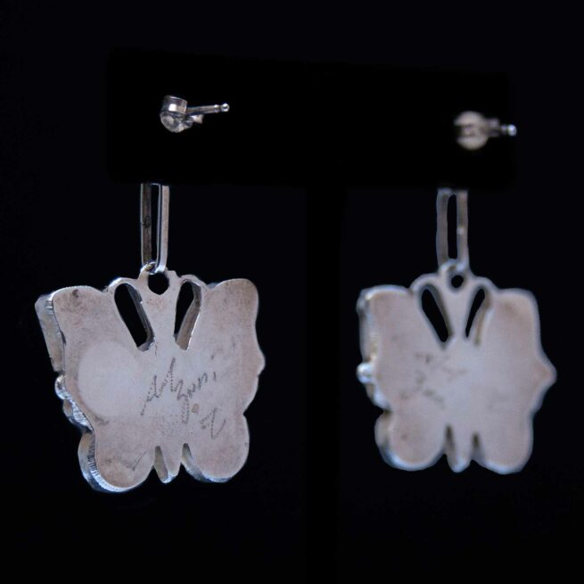 Boucles d'Oreilles Pendantes Papillons – Image 3