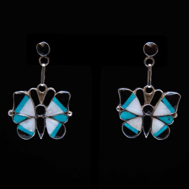 Boucles d'Oreilles Pendantes Papillons