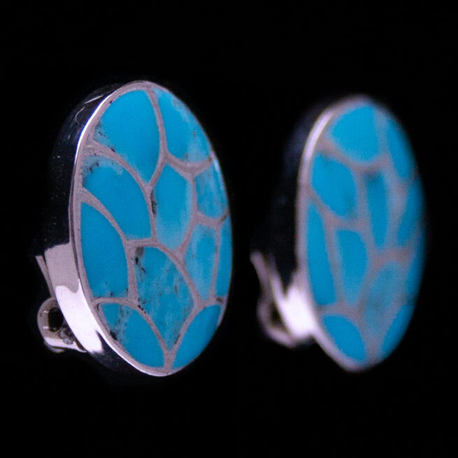 Carmichael Haloo Turquoise Clip-On Earrings - Image 2