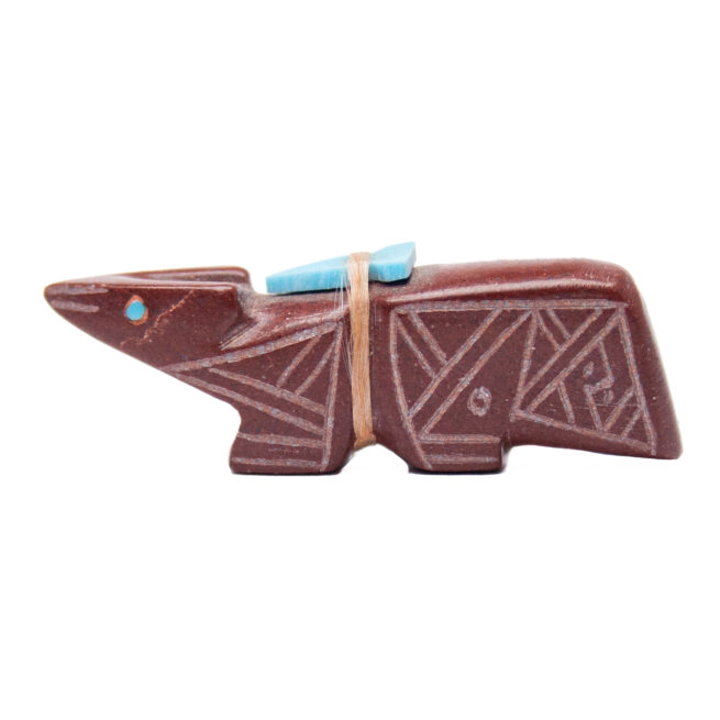 Gabriel Burns Zuni Wolf Carving