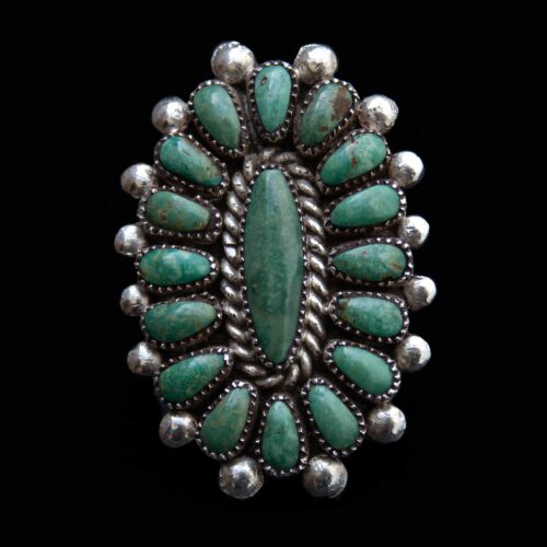 Bague Zuni Turquoise Verte