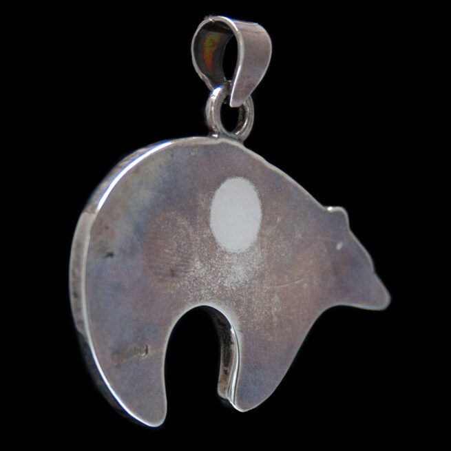 Pendentif Ours Lapis Lazuli Corail – Image 3
