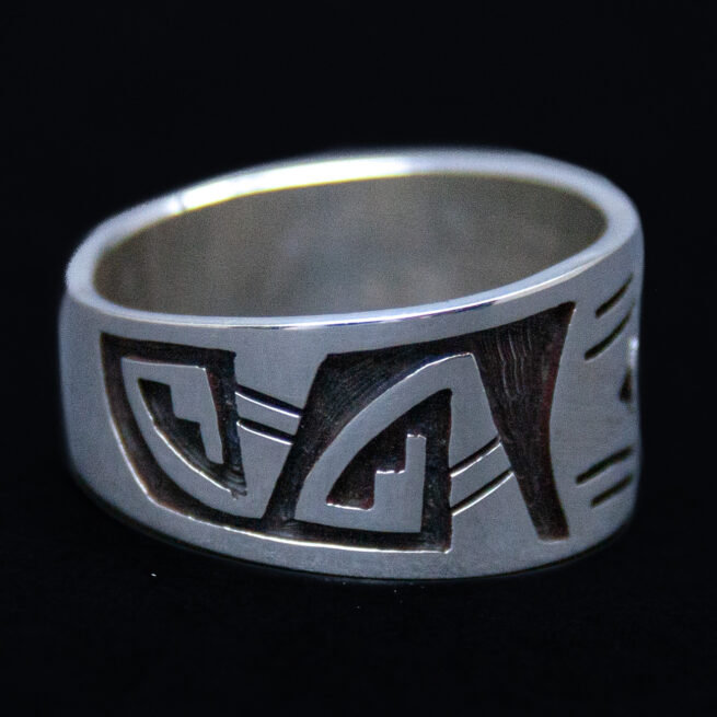 Patrick Tewawina Hopi Spider Silver Ring - Image 2