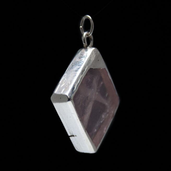 Square Pink Crystal Pendant - Image 2