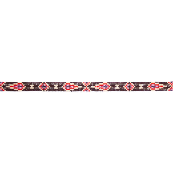 Bandeau Marron Rose Perlage Zuni