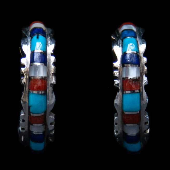 Boucles Créoles Multicolores Sheldon Lalio – Image 3