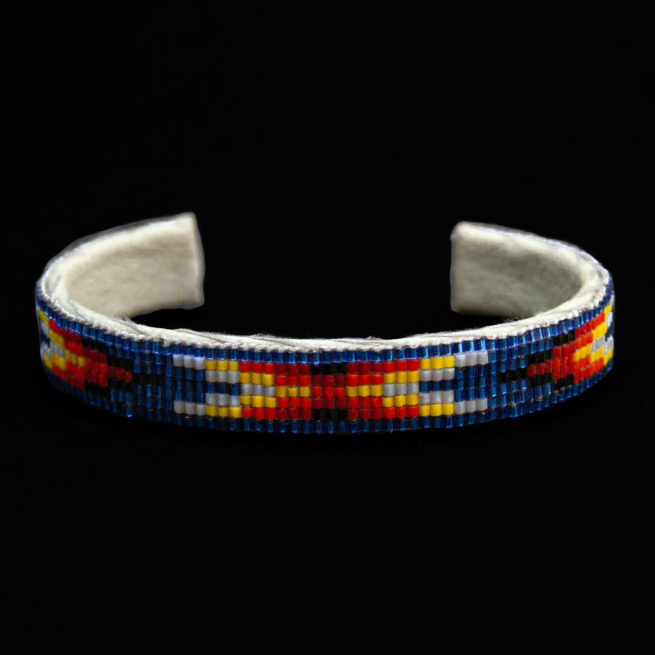 Bracelet Perlé Bleu Fin