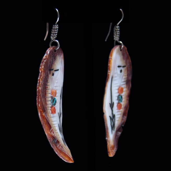 Boucles d'Oreilles Spondylus Corn Maiden – Image 2