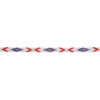 White Native American Beaded Headband