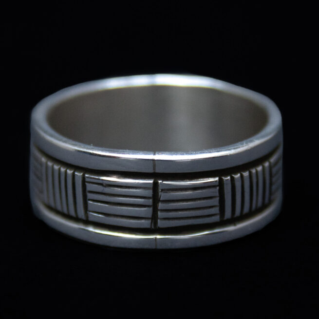 Bruce Morgan Navajo Silver Ring - Image 3