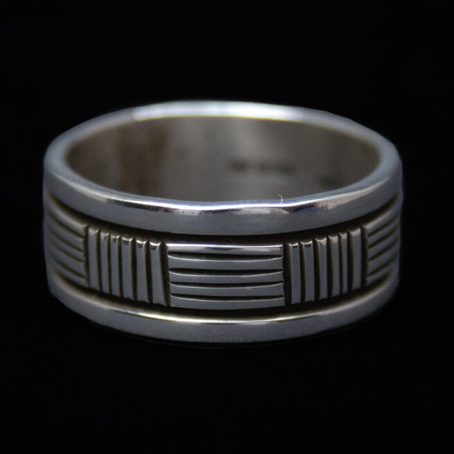 Bruce Morgan Navajo Silver Ring - Image 2