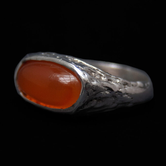 Carnelian Sterling Silver Ring - Image 3